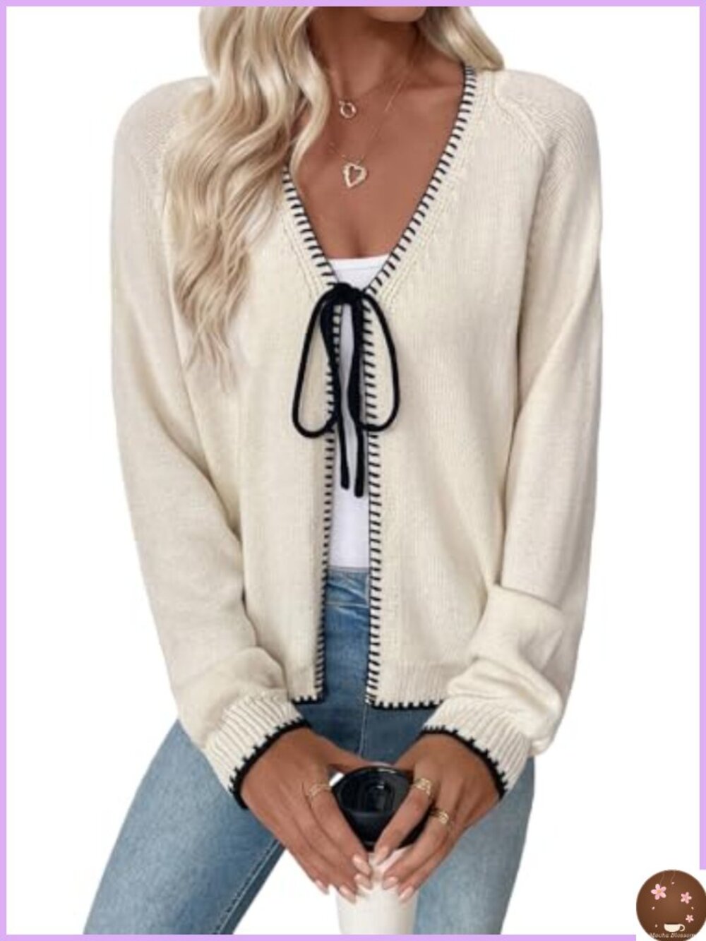 Women's Long Sleeve Open Front Chunky Knit Cardigan Sweater Fall Work